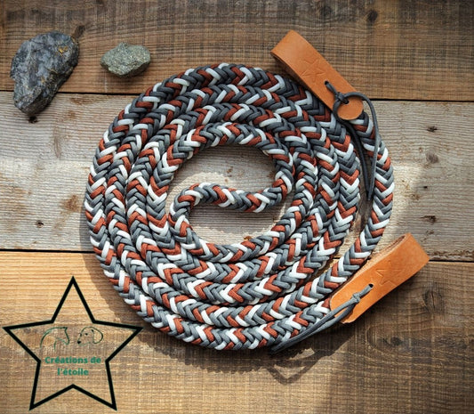 Rênes en paracord - paracord reins